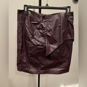 NWT IRO LAMBSKIN LEATHER SKIRT-SIZE 40